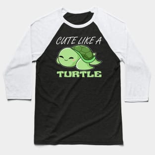 Cute Turtle Baseball T-Shirt
